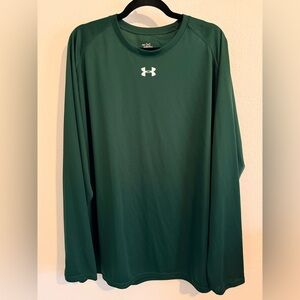 Under Armour Men's Forest Green Long Sleeve Tee